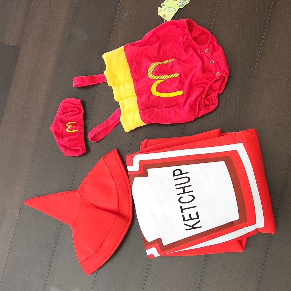 HALLOWEEN costumes matching ketchup & Fries